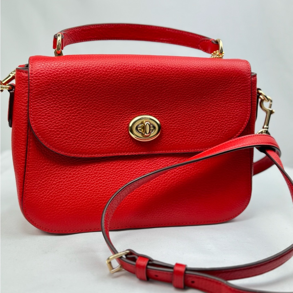 COACH Marlie Top Handle Satchel Red